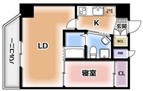 M:COURT関大前の間取り画像