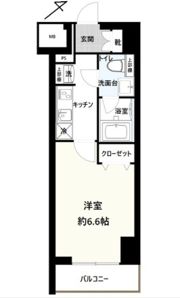 GENOVIA横浜関内skygardenの間取り画像