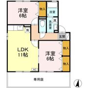 ドミール大口 C棟の間取り画像