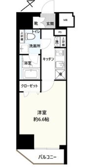 GENOVIA横浜関内skygardenの間取り画像