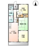 ROOMYかんのの間取り画像