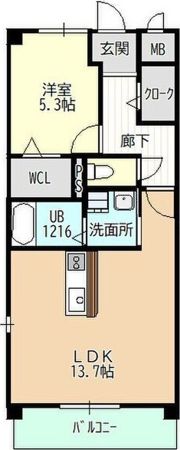 シェソワⅡの間取り画像