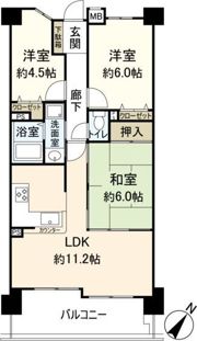 宝マンション千代田橋第2の間取り画像
