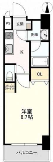 柳町CORALの間取り画像