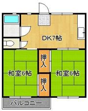 オアシス大谷の間取り画像