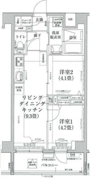 ルフレプレミアム日暮里の間取り画像