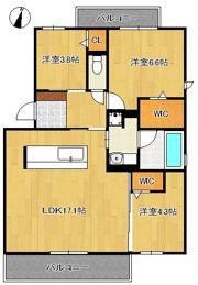 D-ROOM HILLS 泉台の間取り画像