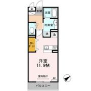 クレール西の庄の間取り画像
