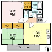 クレセント Bの間取り画像
