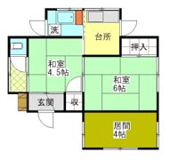 貸戸建住宅 横須賀市田戸台の間取り画像