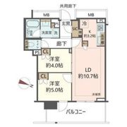 Brillia Tower箕面船場TOP OF THE HILLの間取り画像