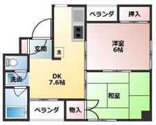 サンハイツ柳沢の間取り画像