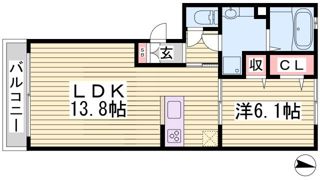 グランドゥールTAKEOの間取り画像