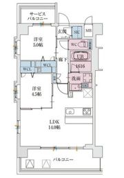 スプランディッド天王寺SOUTH (旧スプランディッド駒川中野駅前)の間取り画像