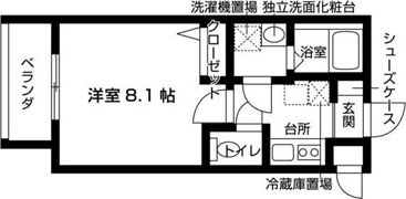 ゼスタレジデンス八雲の間取り画像