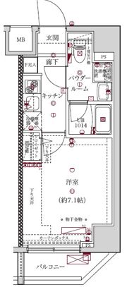 スパシエソリデ横浜鶴見の間取り画像