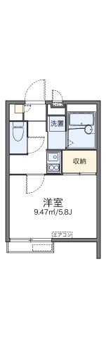 レオパレスノースフィールド新羽の間取り画像