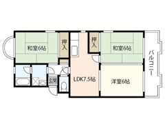 第1中西マンションの間取り画像