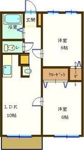 平和第2マンションの間取り画像