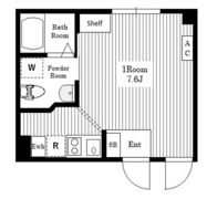 Air Tower Nippori A棟の間取り画像