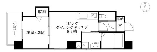Mayfair kiyacho squareの間取り画像