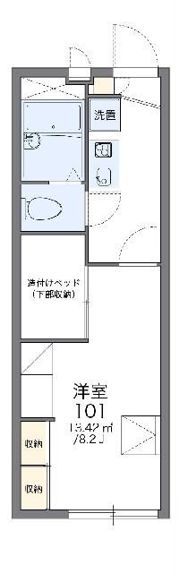 レオパレス久比里の間取り画像