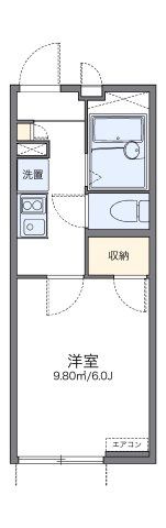 レオパレスキミールの間取り画像