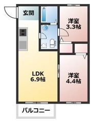 グラン六ツ川の間取り画像