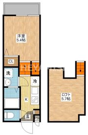 Reverent市布の間取り画像