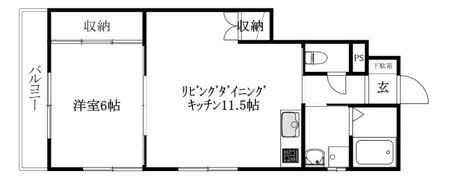 メゾンドール久万ノ台の間取り画像