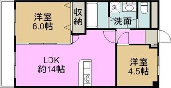 臼井ハイツの間取り画像