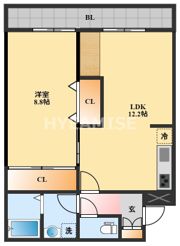 竹松ハイツの間取り画像