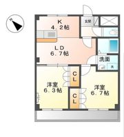 プレステージ壱番館の間取り画像