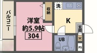 ステラ港南中央の間取り画像