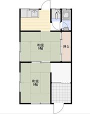 高屋町旭210・211借家の間取り画像