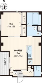 モンステラの間取り画像