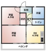 サンハイツの間取り画像