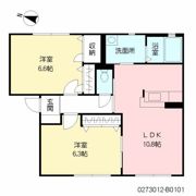 シャルマンドミールB棟の間取り画像