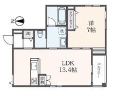 メテオレジデンス三軒茶屋の間取り画像