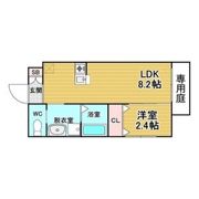 リアコート関大前Ⅱの間取り画像