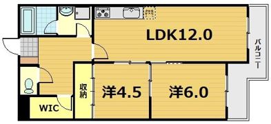 ビューハイツ京都山科（ベルヴィ52）の間取り画像