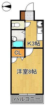 STAYTUSひびきのの間取り画像