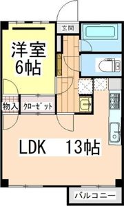 平和第2マンションの間取り画像