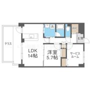 CRYSTAL SUITA TAKAHAMAの間取り画像