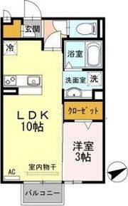 アンベリール堀の内の間取り画像