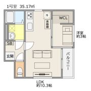 TRIOVE飯塚バスターミナル前の間取り画像