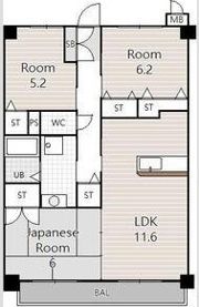 ワンネス21の間取り画像