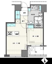 White Tower Hamamatsuchoの間取り画像