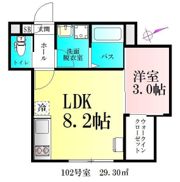 シャイニングパレス宮城野原の間取り画像