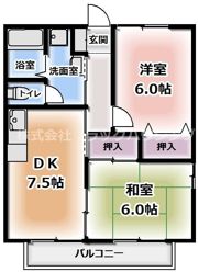 コスモコート東の間取り画像
